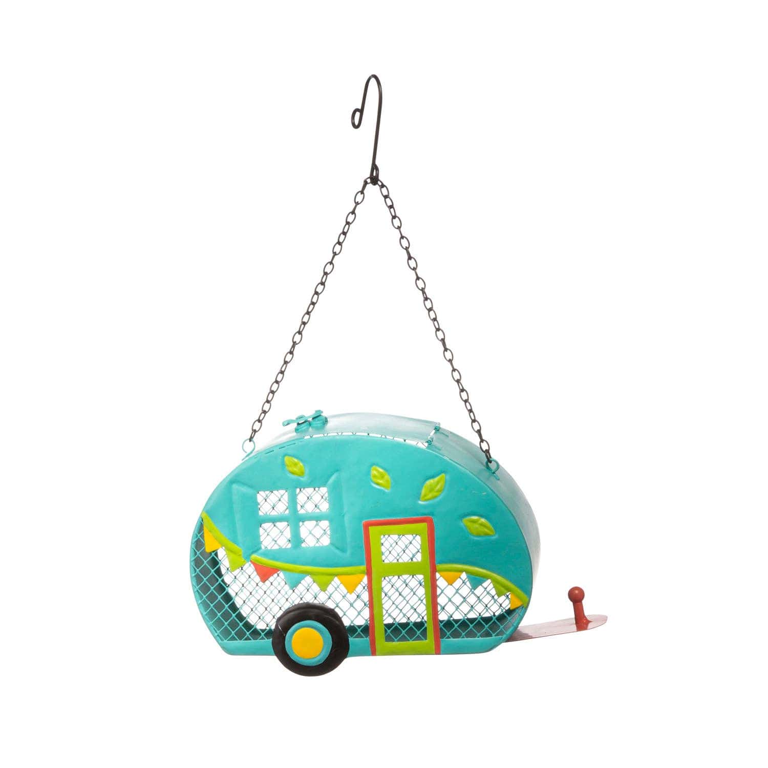 Metal Camper Birdfeeder Mint Green Cute、mySite、g9winljtr