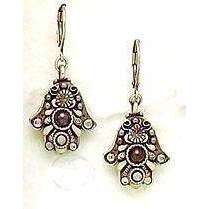 Michal Golan Hematite and Pearl Hamsa Earrings、mySite、topwebapps