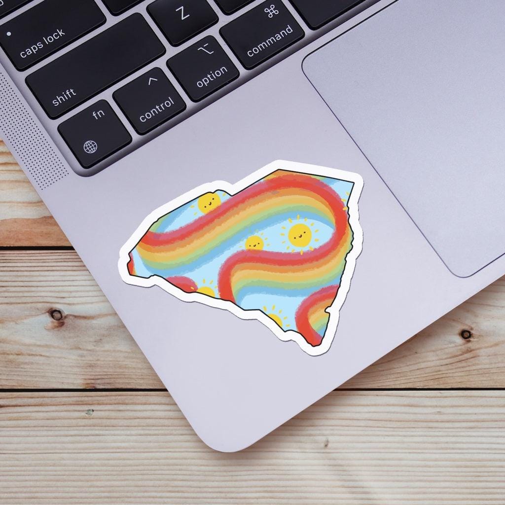  South Carolina Rainbow Fun Sticker、mySite、ghnorth