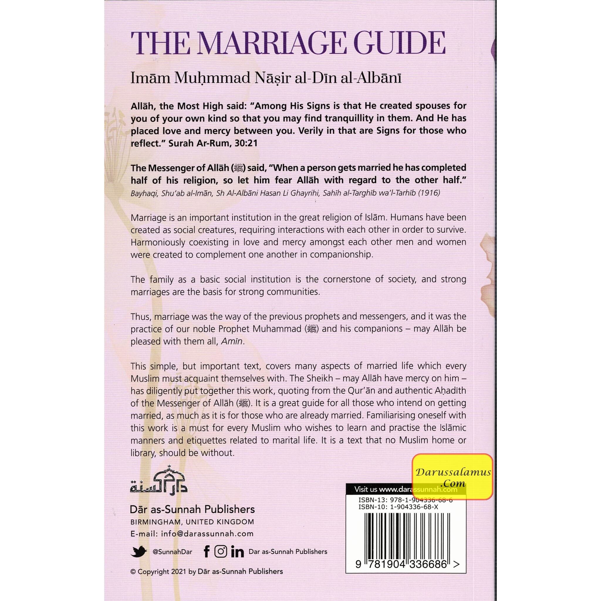The Marriage Guide: According To The Sunnah Of The Prophet By Imam Nasir Al-Din Alabni、mySite、topwebapps