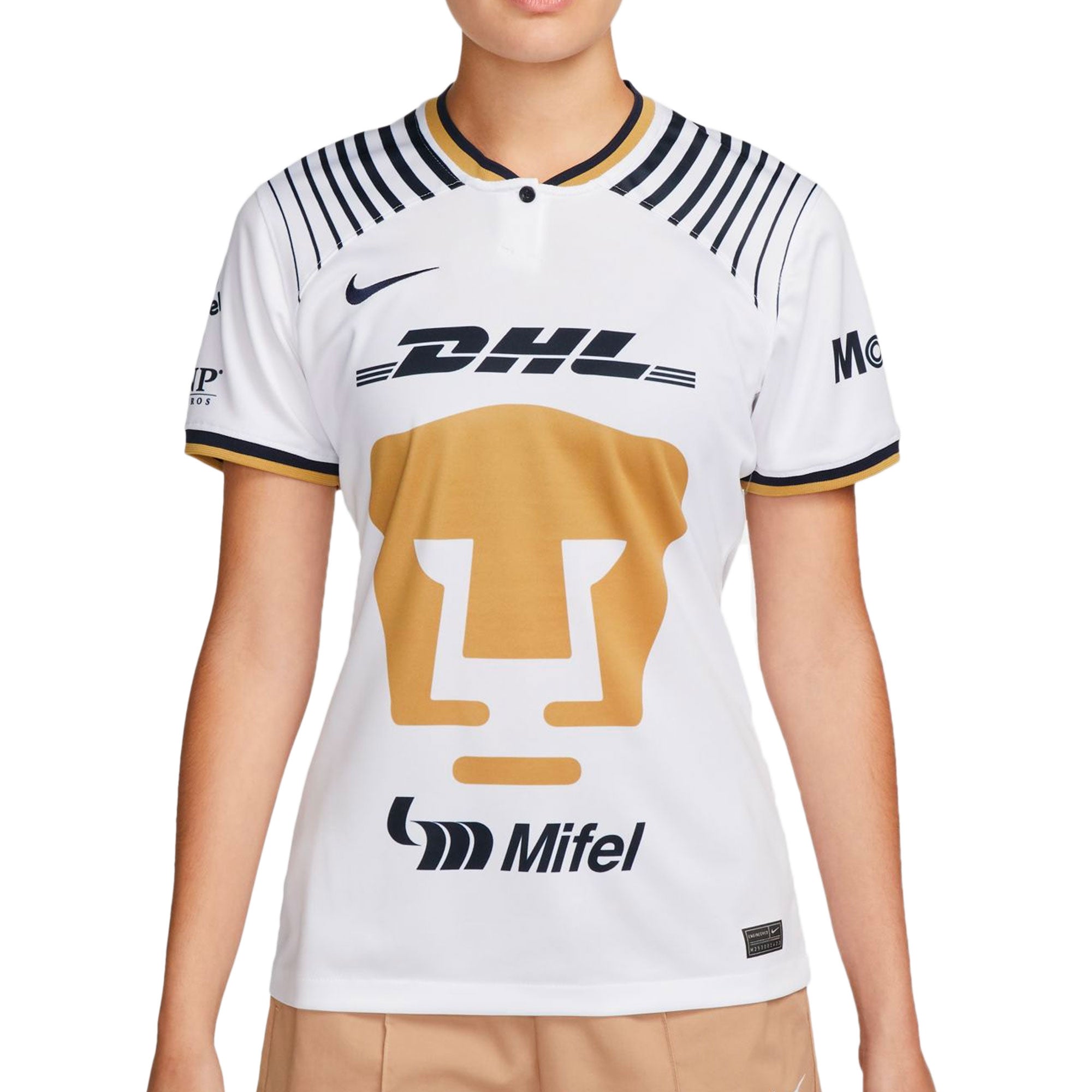 Nike Women's Pumas UNAM 2022/23 Home Jersey White/Obsidian、mySite、noshort