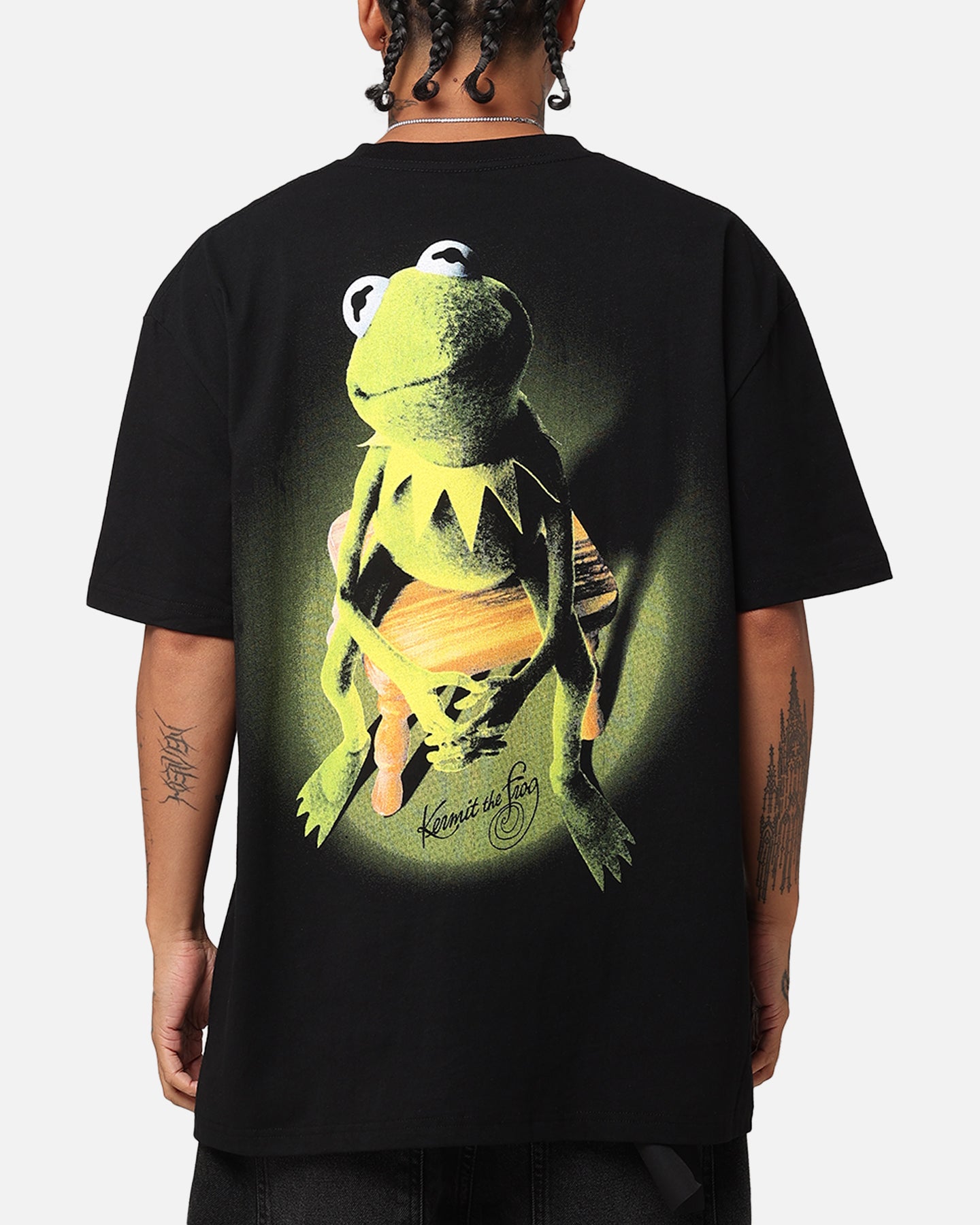 American Thrift Disney The Muppets Kermit Heavy T-Shirt Black、mySite、zt4zffjzw