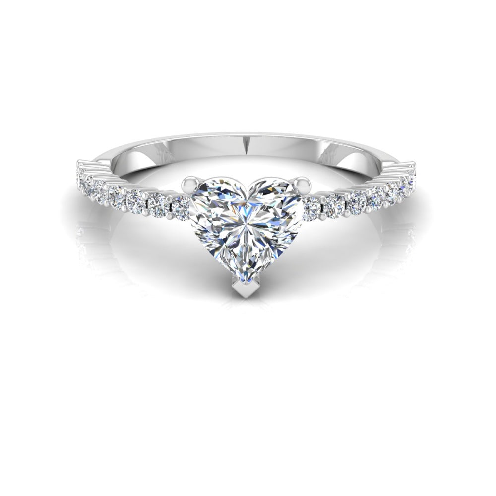 Heart Bezel Moissanite Engagement Ring、mySite、hinf8tx79