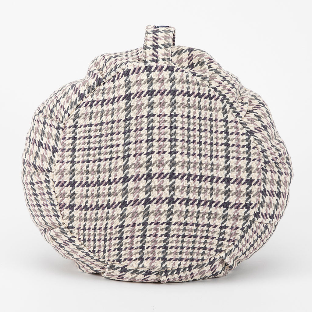 Houndstooth Plaid Buckwheat Hull Zafu - COVER ONLY、mySite、topwebapps
