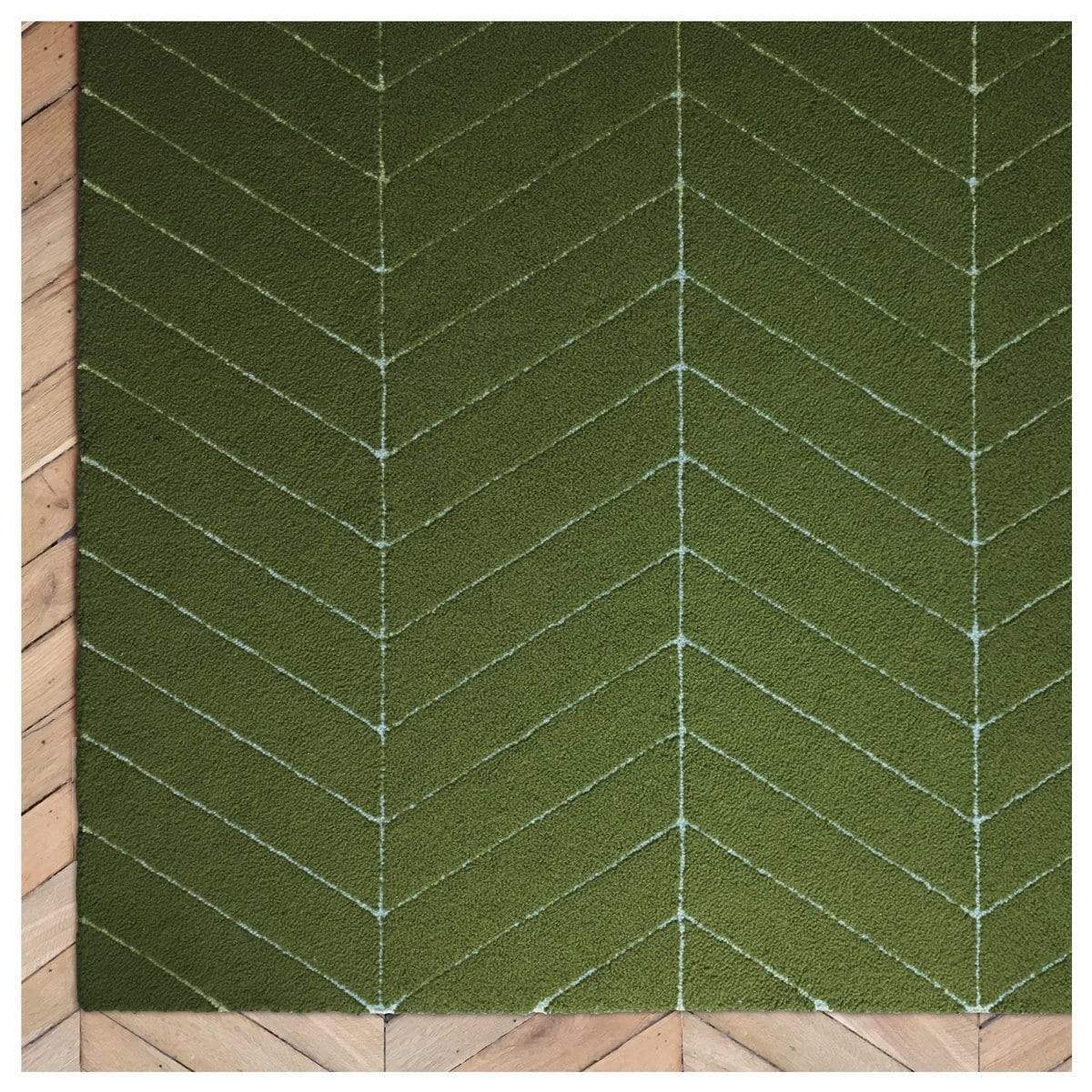 Point de Hongrie Wilton Green Area Rug、mySite、gigharbornorthrealestate