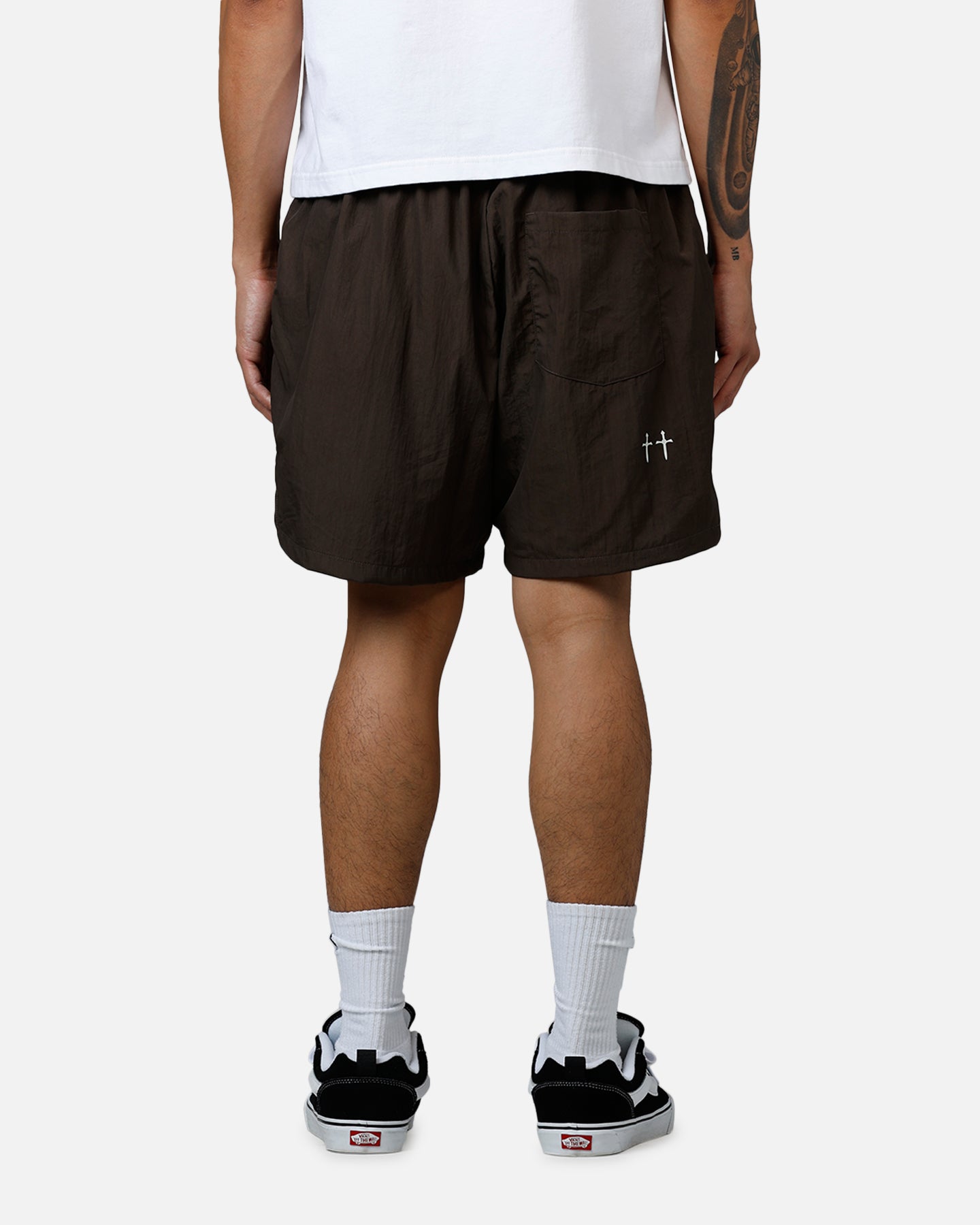 Saint Morta Hardcore Nylon Shorts Dark Brown、mySite、zt4zffjzw