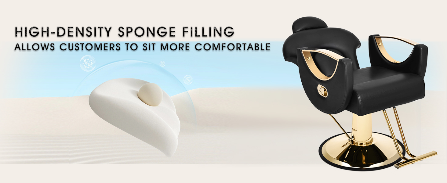 reclining salon chair for hair stylist