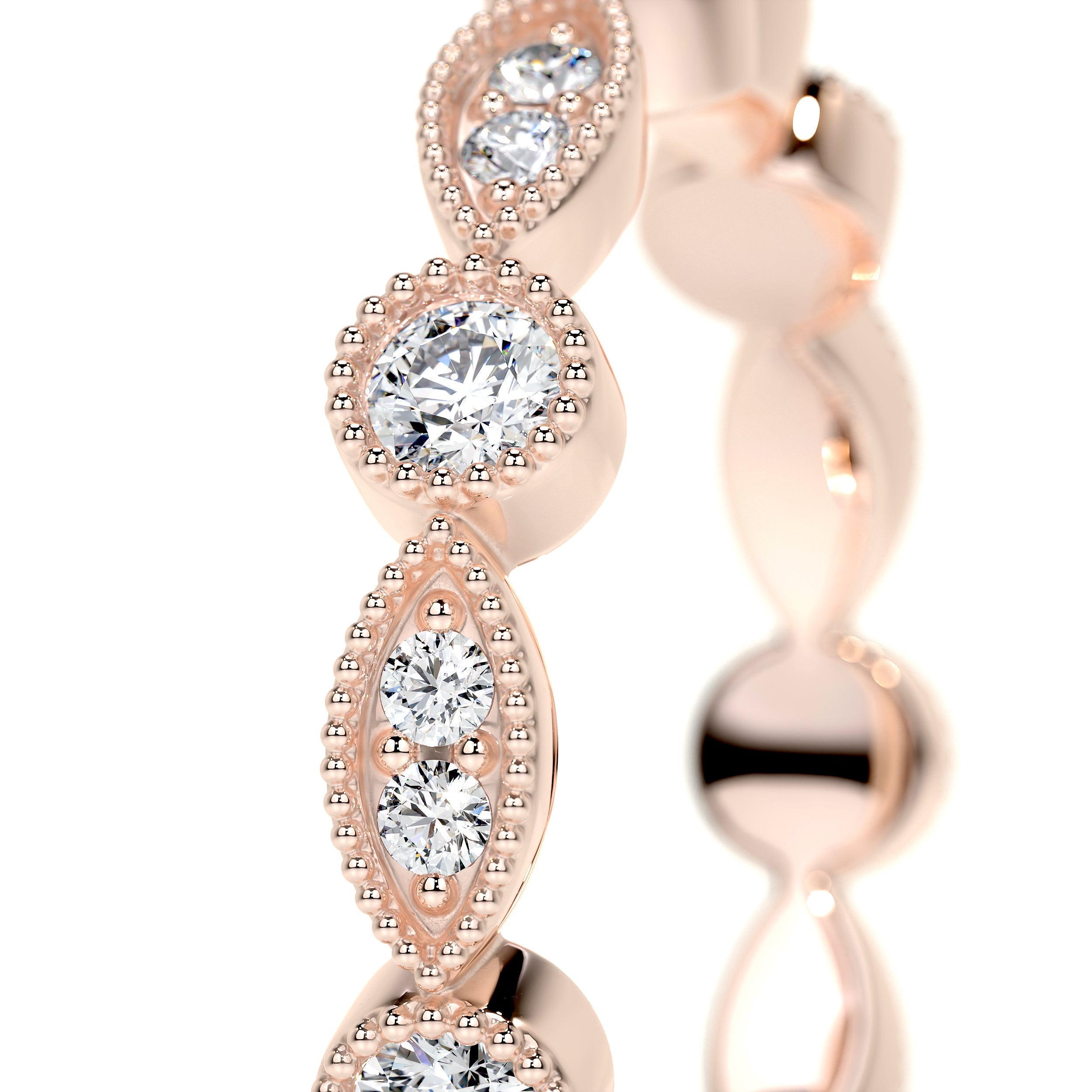 Amelia Lab Grown Eternity Wedding Ring (0.5 Carat) -14K Rose Gold (RTS)、mySite、hinf8tx79