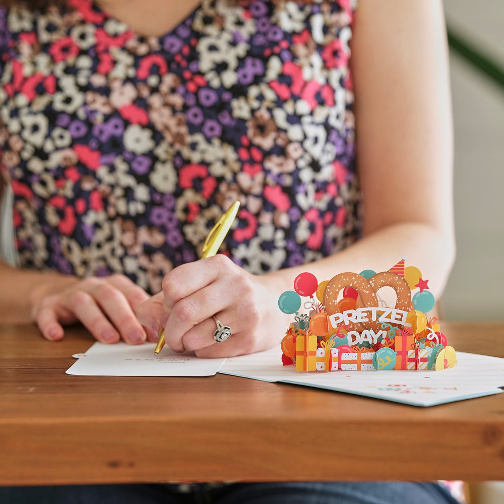 The Office Pretzel Day Birthday Pop-Up Card、mySite、solidvoid