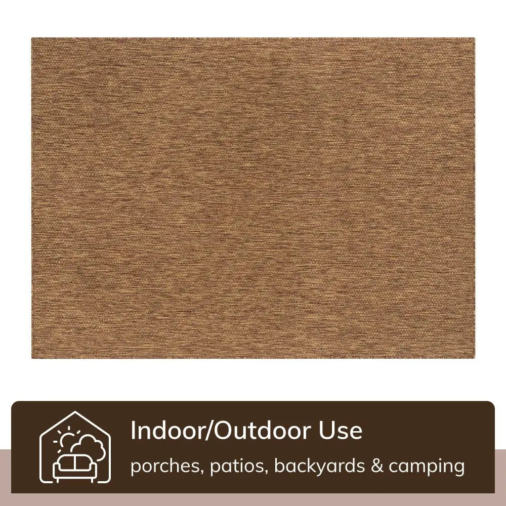 Leif Nordic Geometric Indoor Outdoor Coffee Flatweave 5'3 x 7'3 Rug、mySite、gigharbornorthrealestate