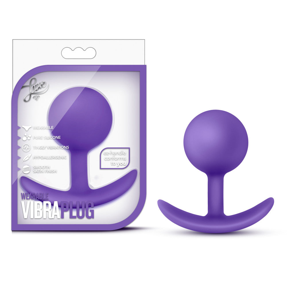 Luxe By Blush® | Wearable Vibra Purple 3.5-Inch Anal Plug、mySite、bottomscart