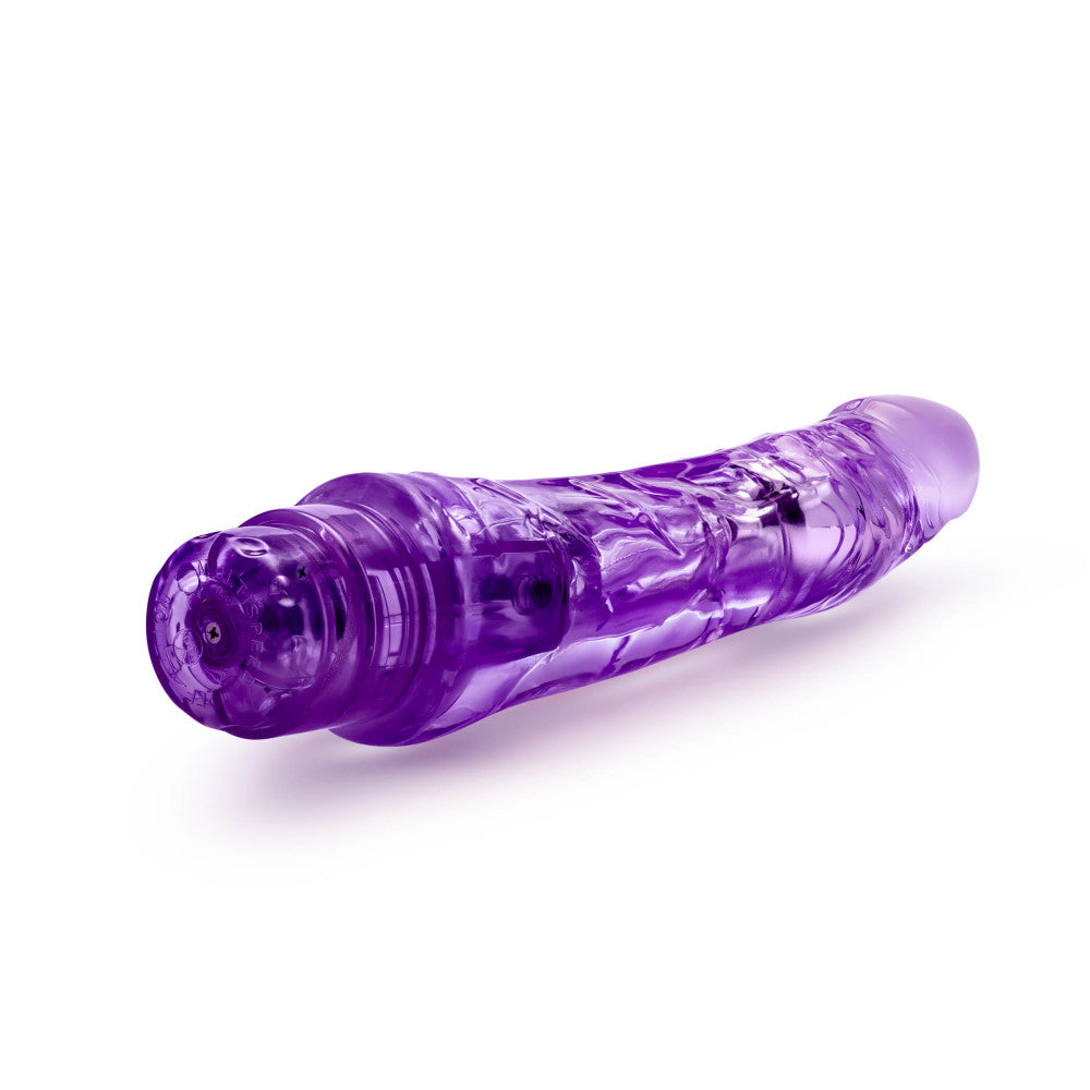 Naturally Yours By Blush® | Mambo Vibe Realistic Curved Purple 9-Inch Long Vibrating Dildo、mySite、bottomscart
