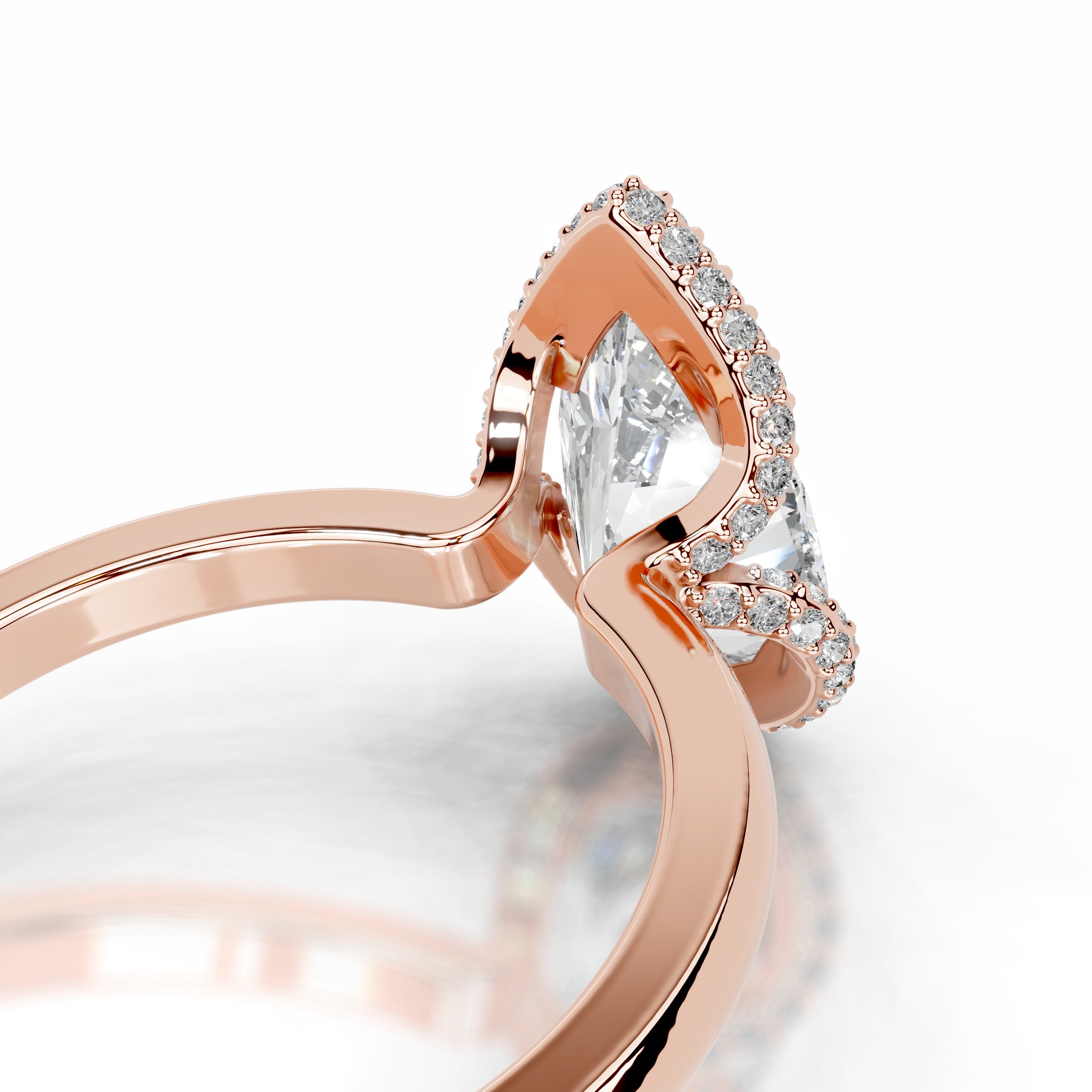 Bowie Diamond Engagement Ring - 14K Rose Gold、mySite、hinf8tx79