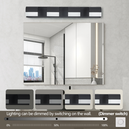 Modern Bathroom Vanity Lighting 6-Light LED Vanity Lights Over Mirror Bath Wall Lighting、、eastwooduniform