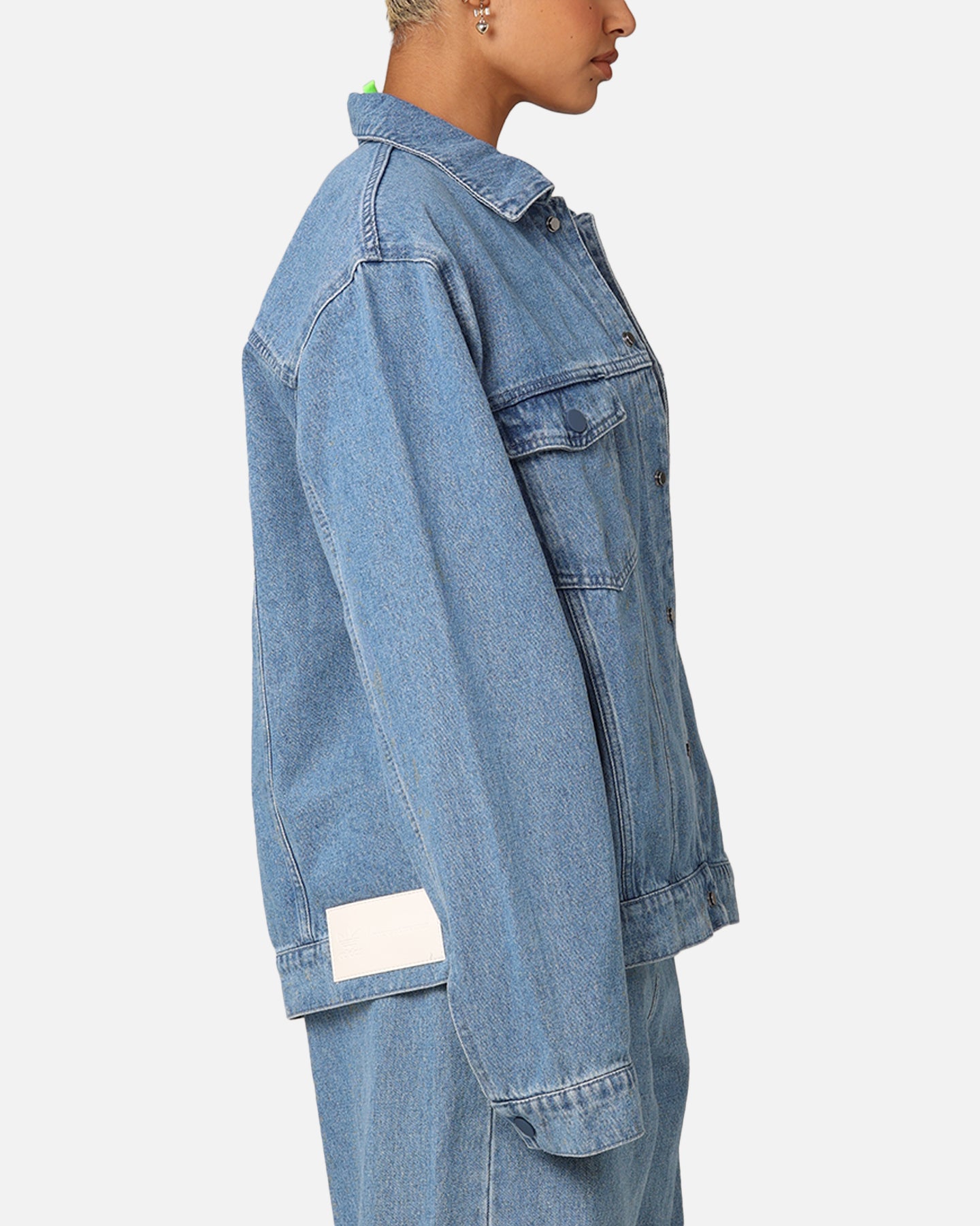 Adidas X KSENIASCHNAIDER Women's 3-Stripes Jacket Light Denim、mySite、zt4zffjzw