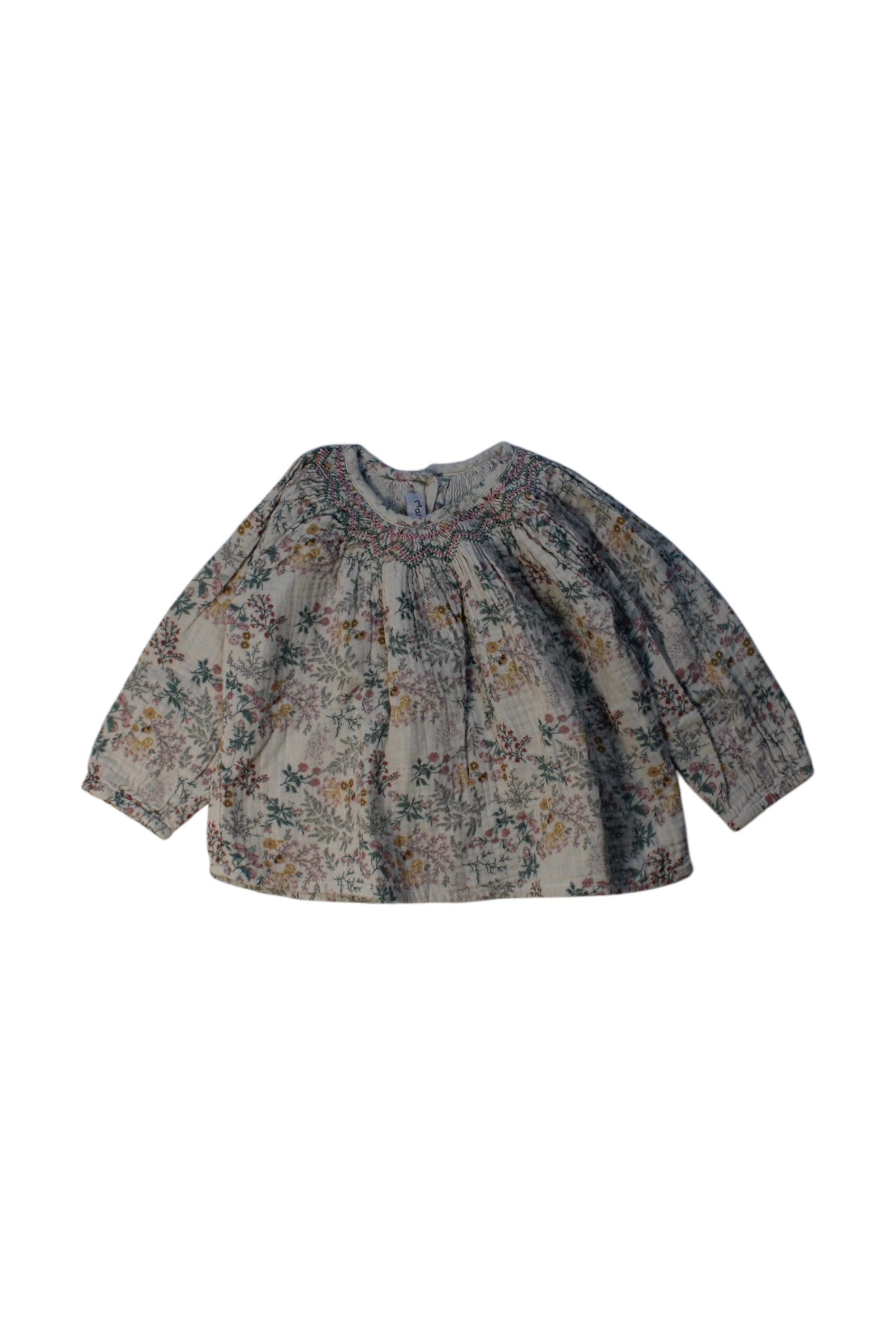 Marie Puce Floral Long Sleeve Top 2T、mySite、g9winljtr