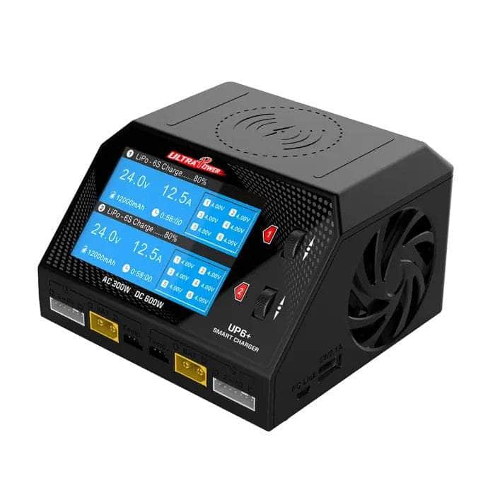  (AS-IS) UltraPower UP6+ 300W 16A 1-6S LiPo/LiHV Dual Channel AC/DC Smart Charger (NO CABLES)、mySite、merchandisen