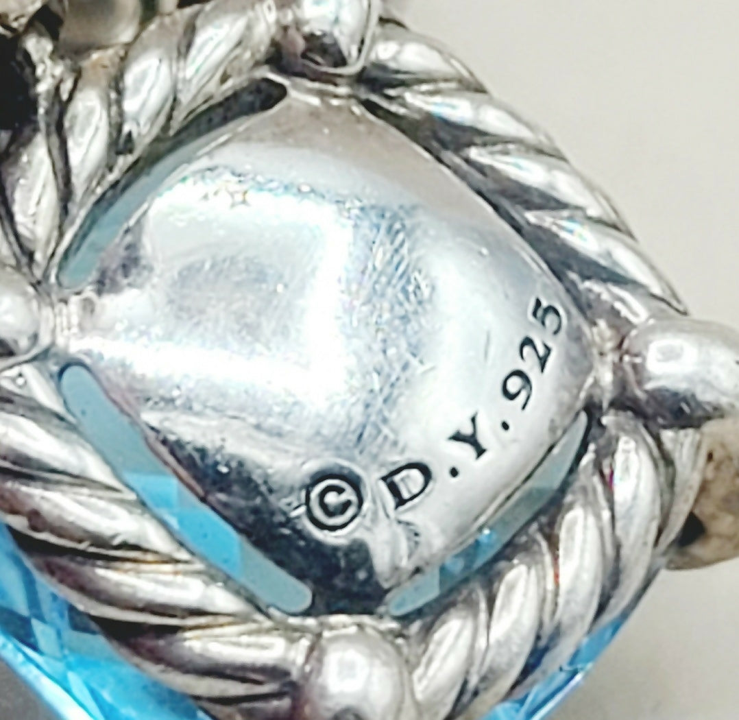 David Yurman Chatelaine Earrings 鈥?Blue Topaz & Diamonds、mySite、hinf8tx79