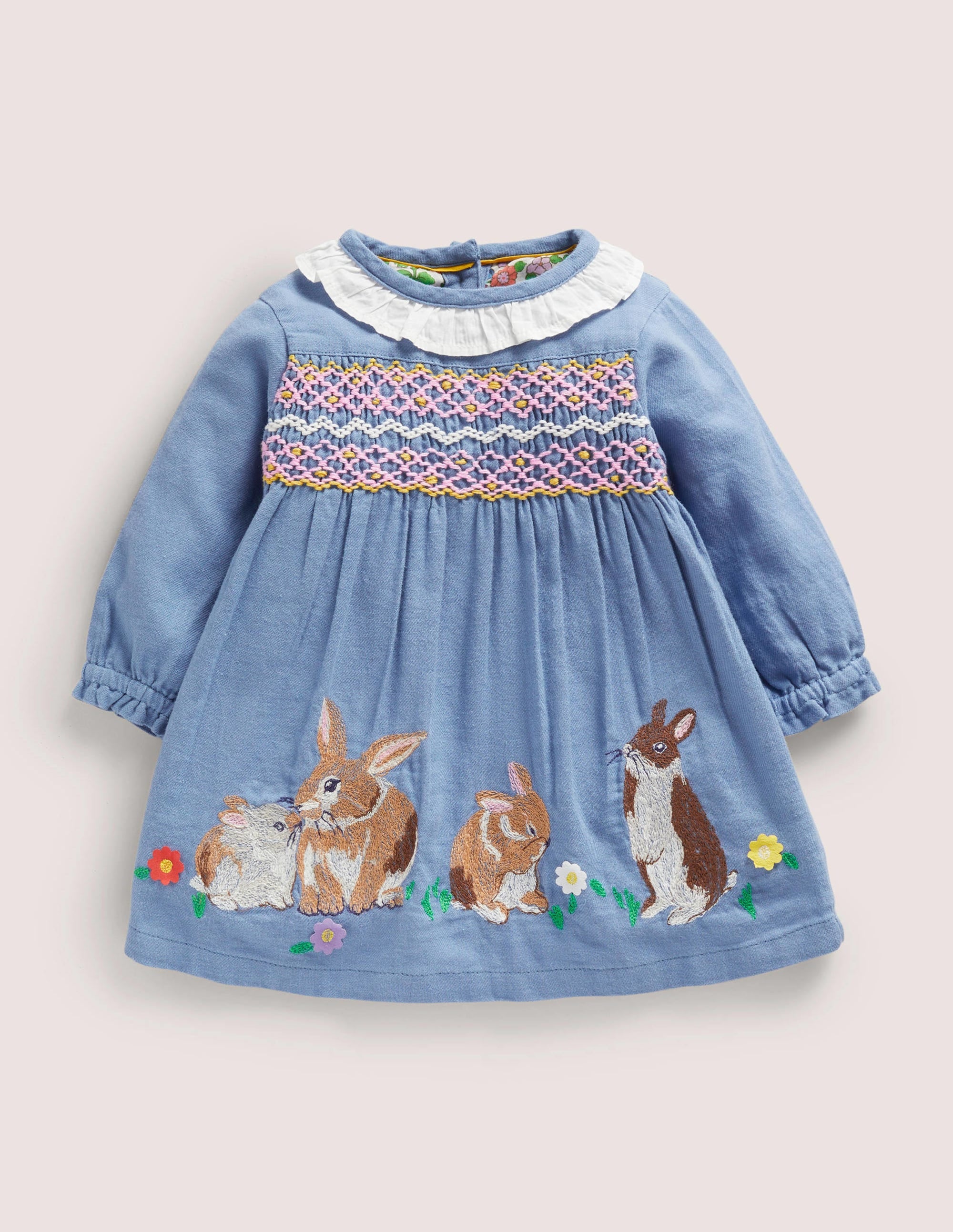  Nostalgic Woven Dress-Riviera Blue Bunnies、mySite、ashleygrahame