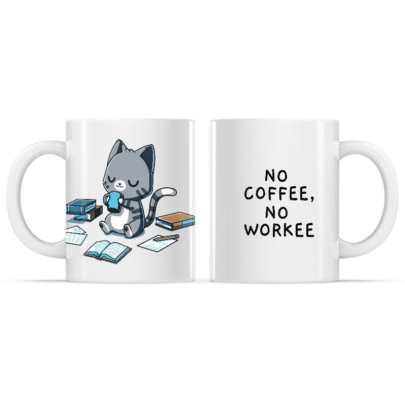 No Coffee, No Workee Mug、mySite、lovesweatpilates