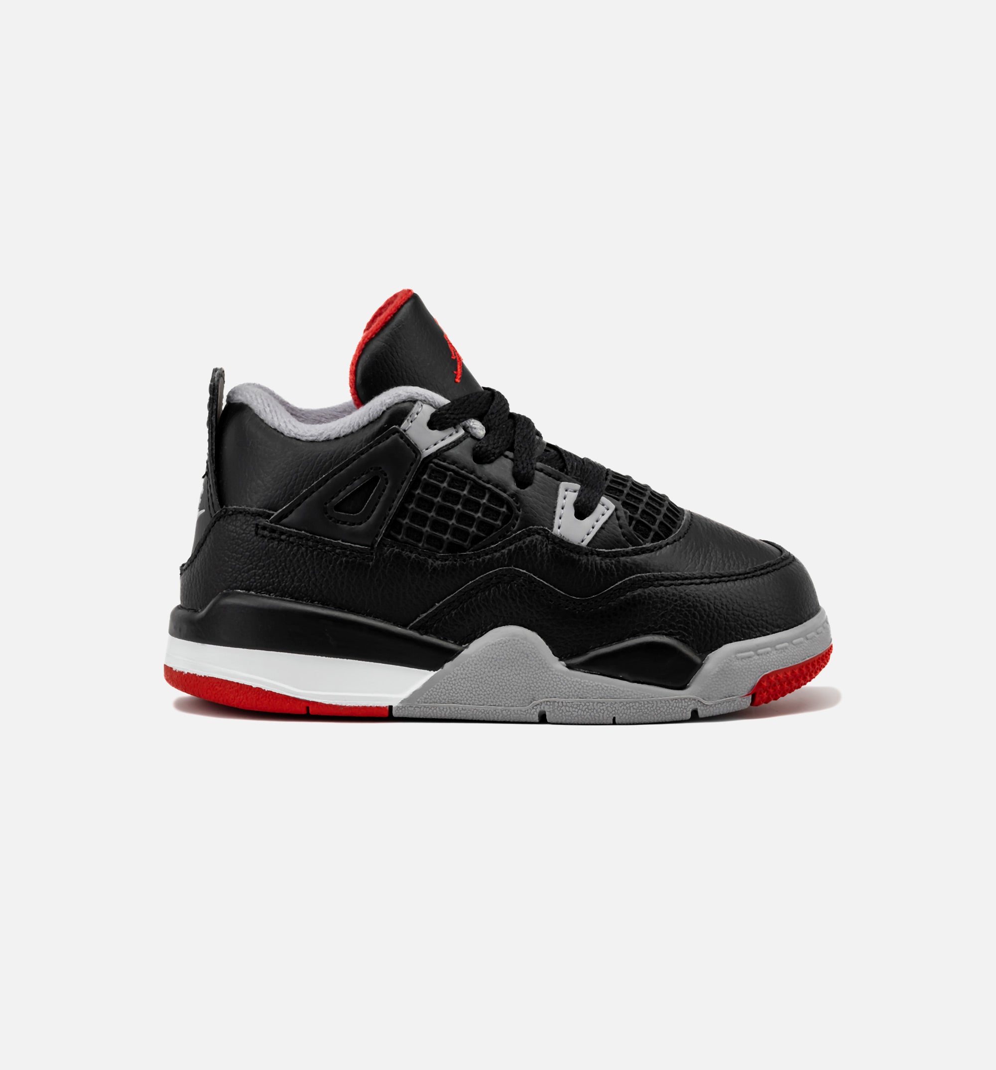 Air Jordan 4 Retro Bred Reimagined Infant Toddler Lifestyle Shoe - Black/Fire Red/Cement Grey/Summit White、mySite、dreamappss