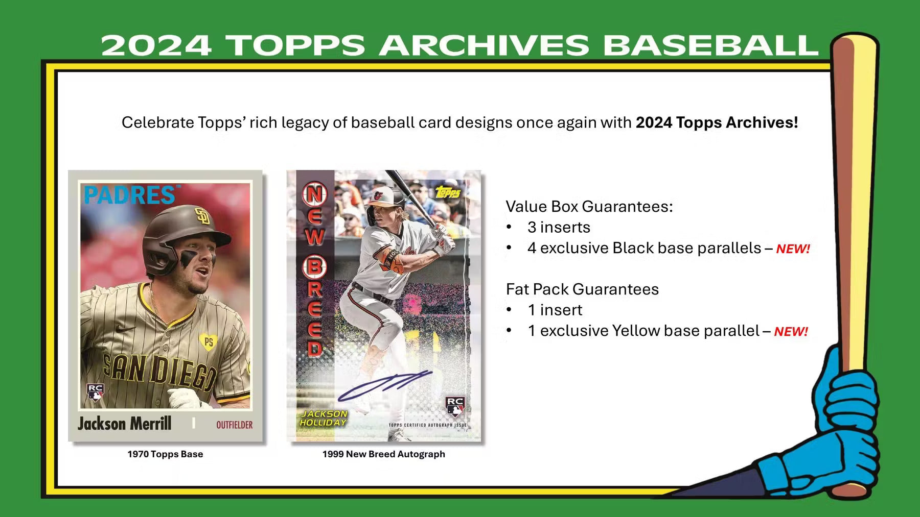Topps Archives Baseball 2024 - Value Box、mySite、waistdrama