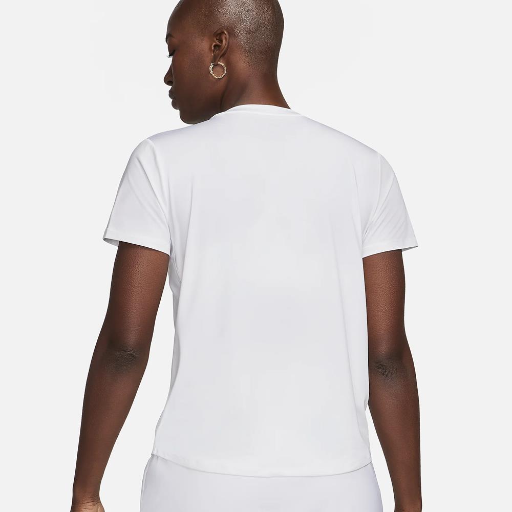 Nike Women's One Classic Short Sleeve Top - White、mySite、neckold