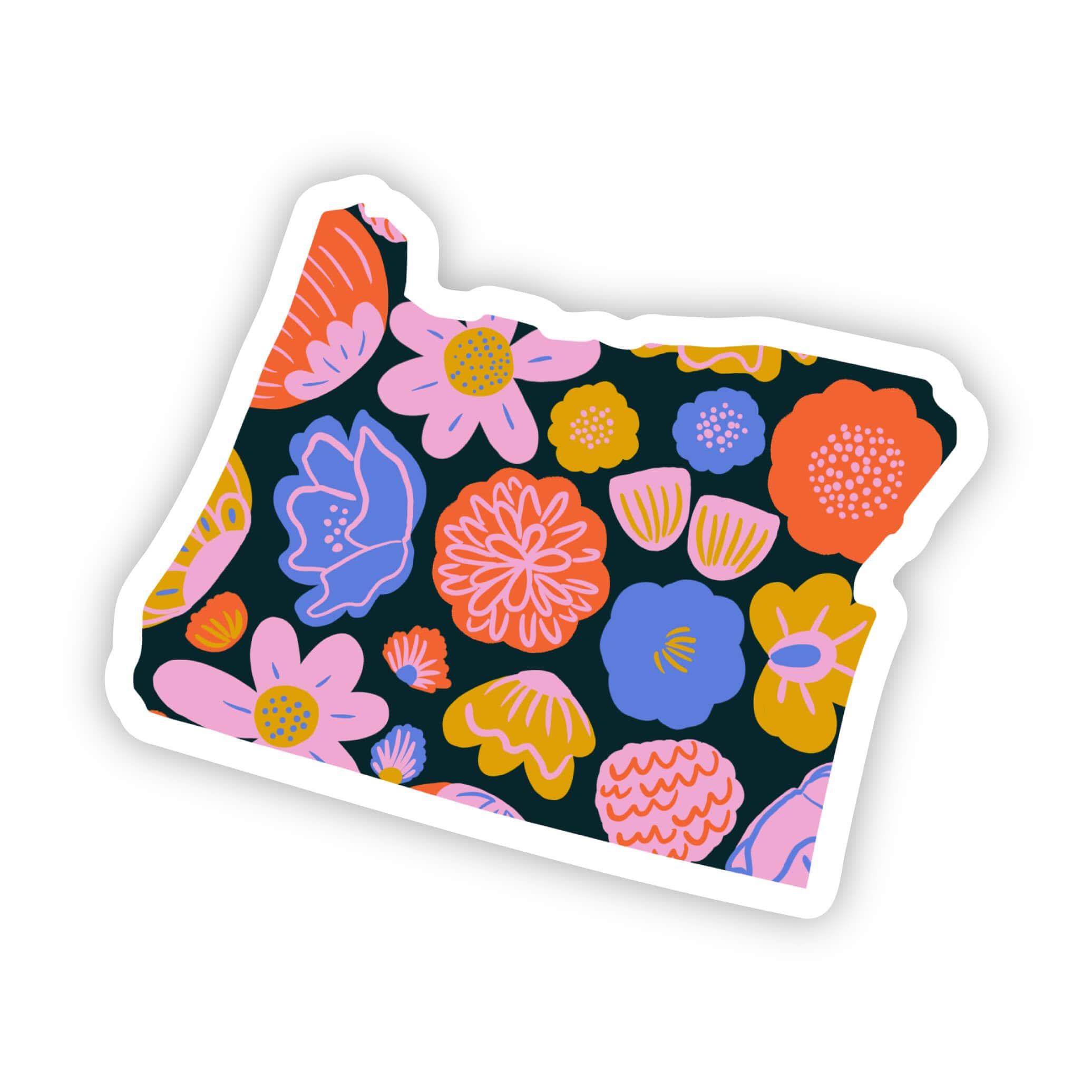  Oregon Sticker - Colorful Flower、mySite、elrpsem3k