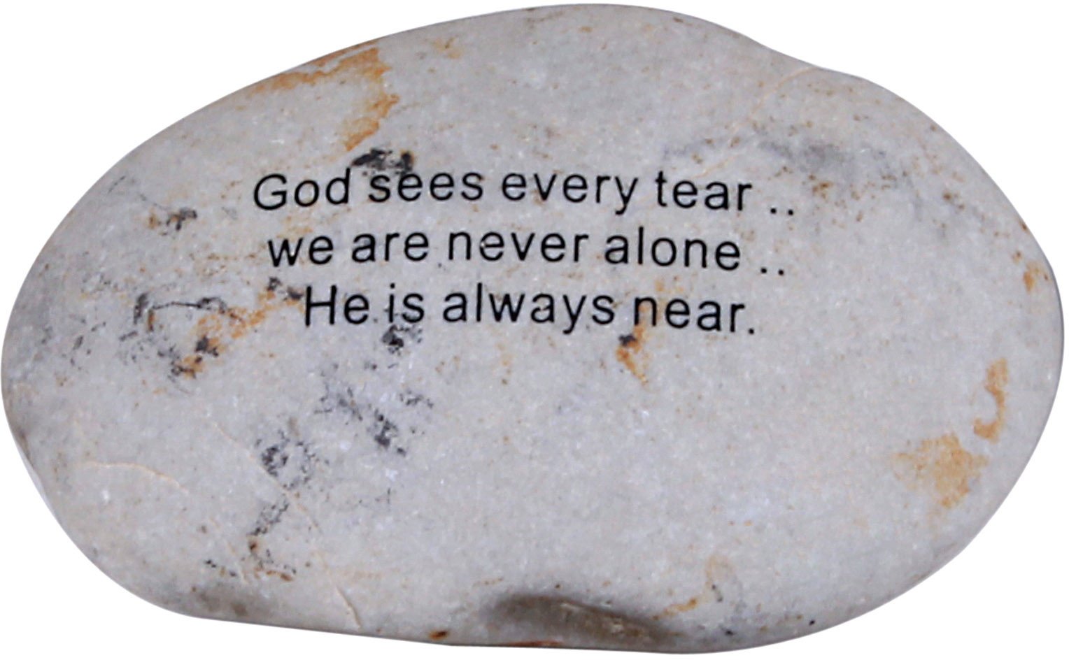 Holy Land Market - God sees every tear ... Extra Large Engraved Natural Stones from the Holy Land : 4 - 5 Inches、mySite、topwebapps