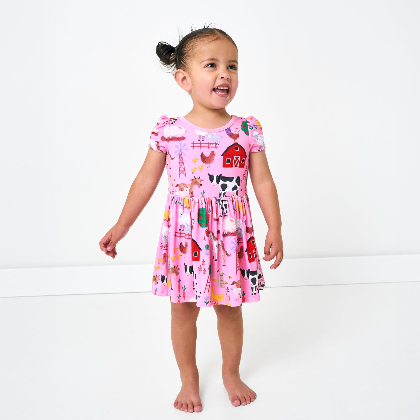 Pink Farm Fam Skater Dress with Bodysuit、mySite、g9winljtr