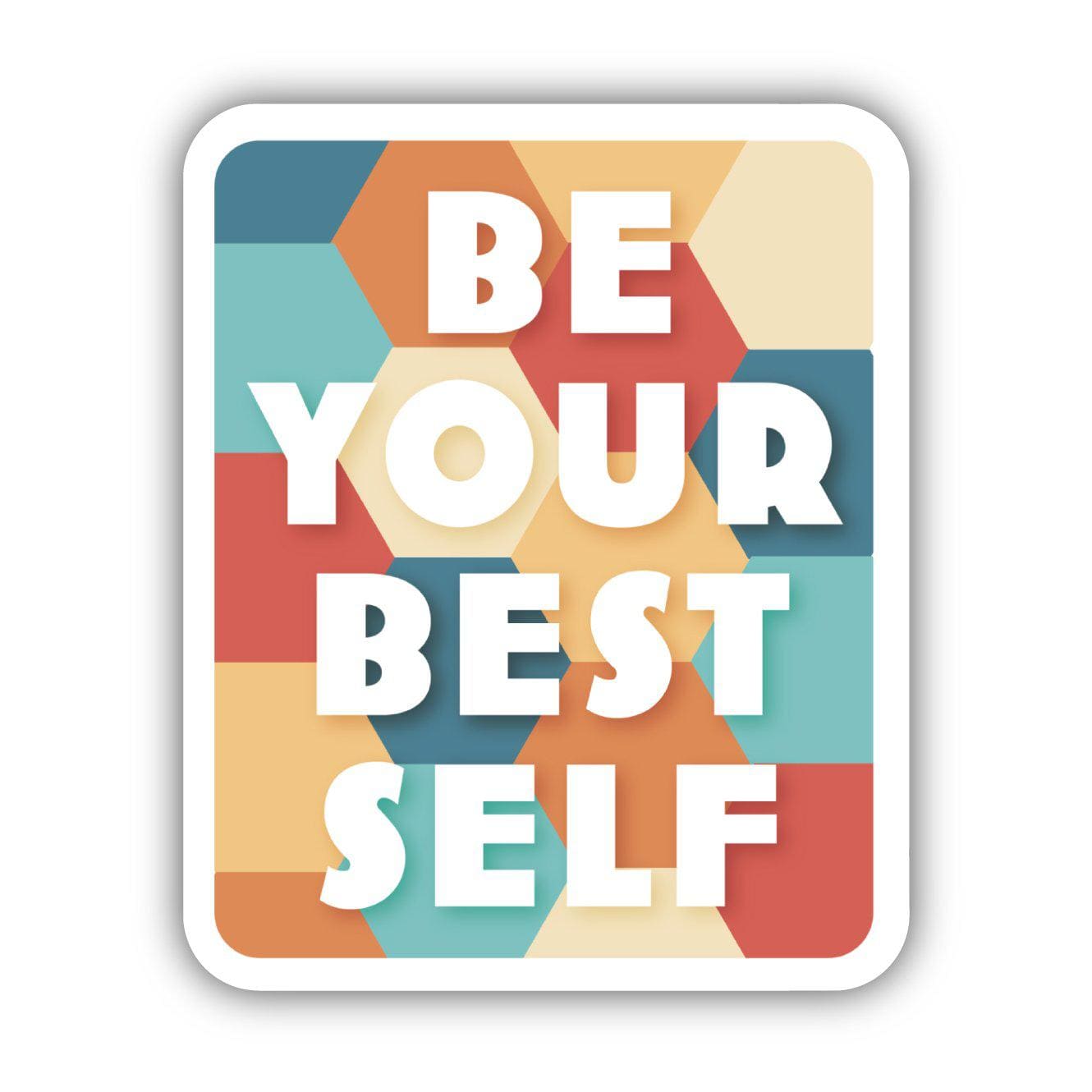  Be Your Best Self Bold Lettering Sticker、mySite、elrpsem3k