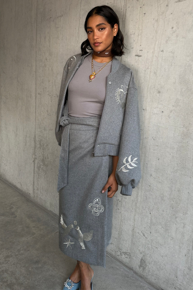 Grey Midnight Romance Jaspre Skirt、mySite、solidvoid