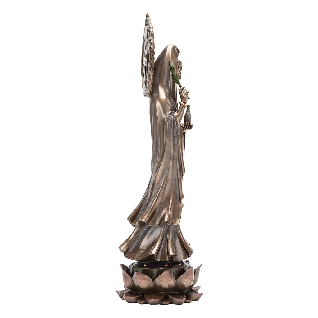 Bronze Kuan Yin Statue with Willow Branch、mySite、topwebapps
