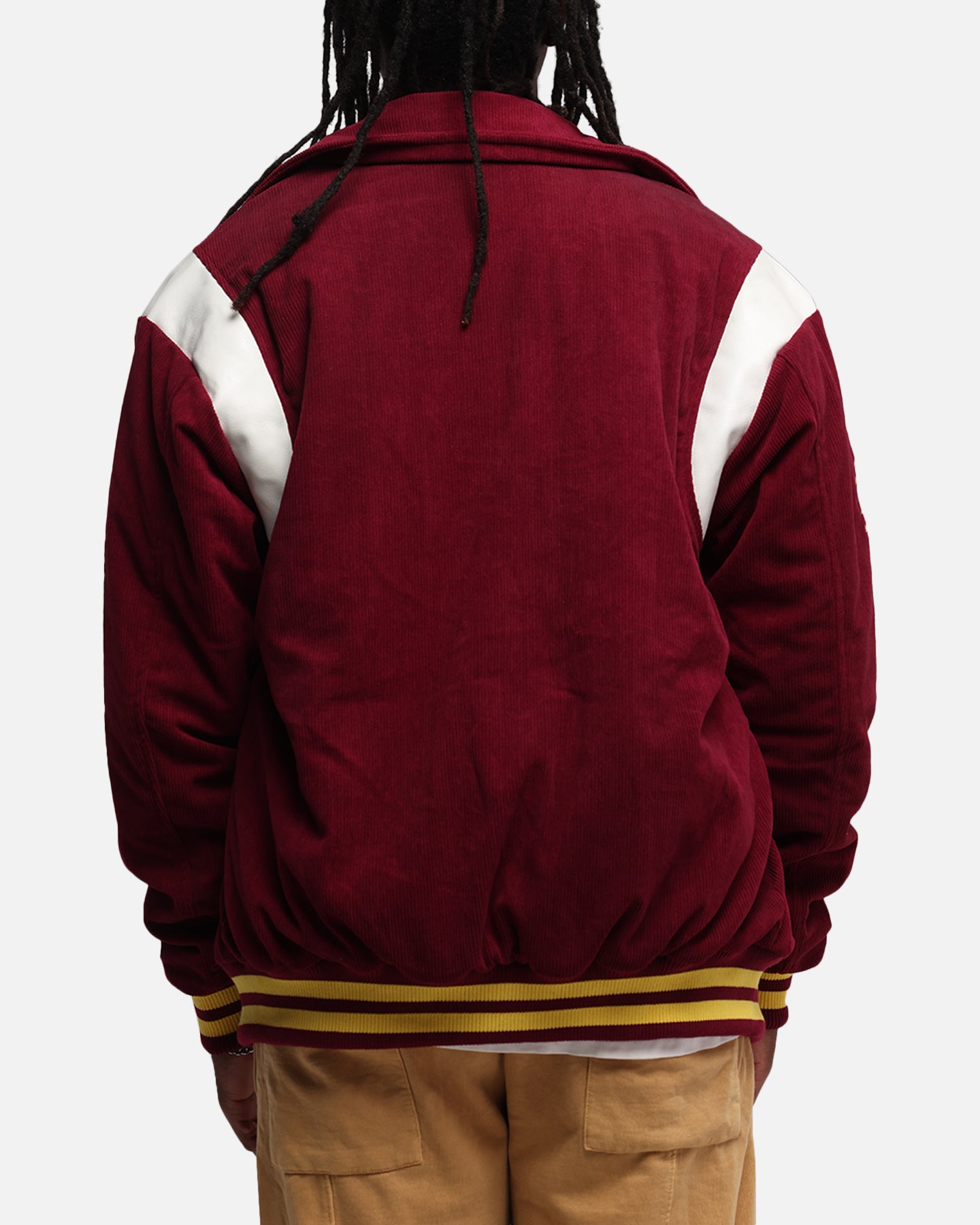 Bleacher Athletic Brisbane Broncos NRL 1908 Corduroy Varsity Jacket Official Team Colour、mySite、zt4zffjzw