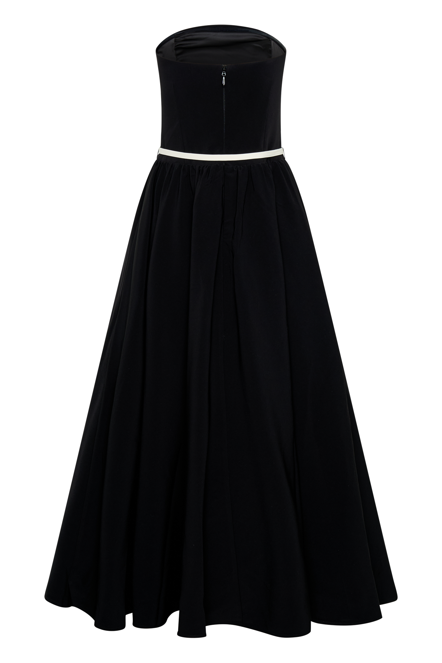 Penny Strapless Contrast Midi Dress - Black & White、mySite、solidvoid