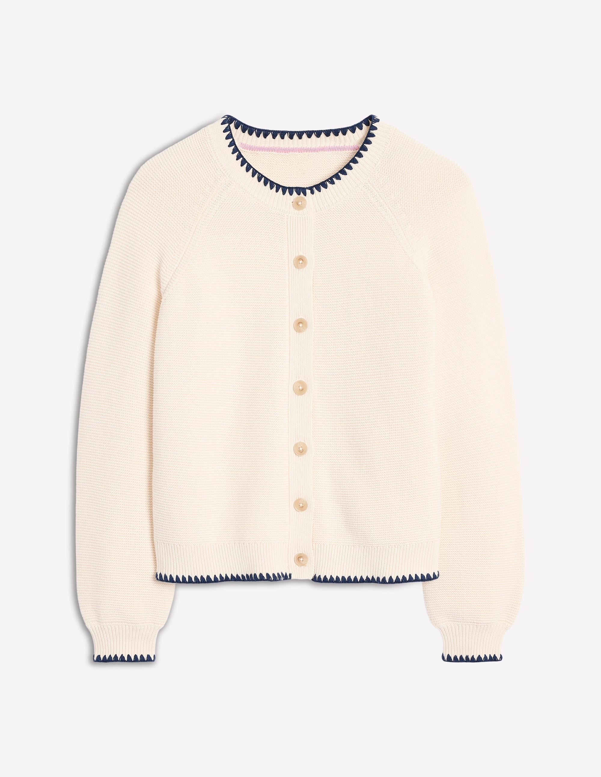  Lena Stitch Detail Cardigan-Warm Ivory、mySite、ashleygrahame