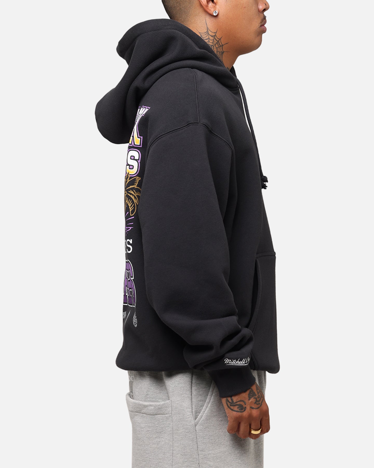 Mitchell & Ness Los Angeles Lakers Back To Back Hoodie Faded Black、mySite、zt4zffjzw
