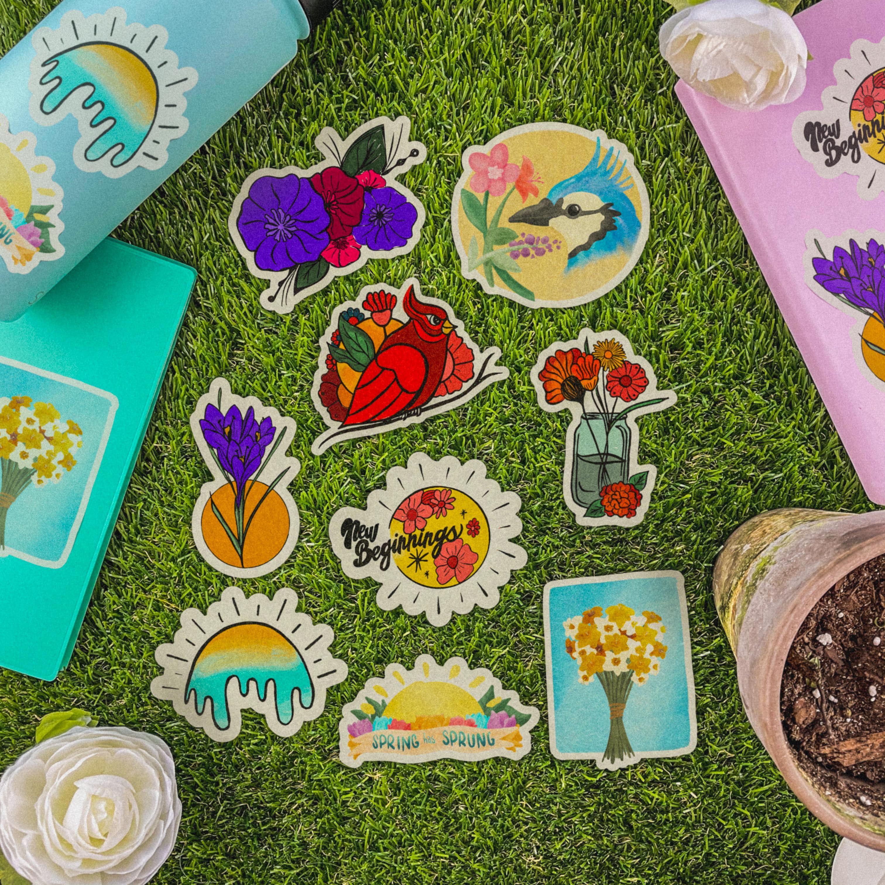  Multicolor Daffodil's Sticker、mySite、elrpsem3k