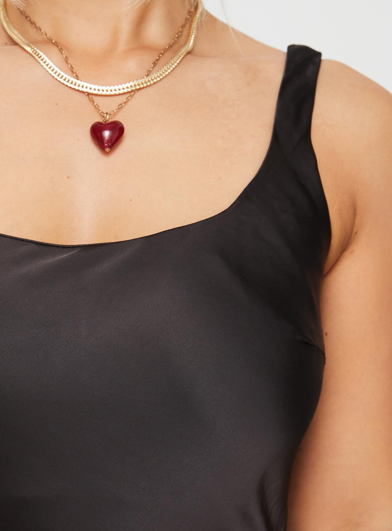 Penelopy Bias Cut Maxi Dress Black、mySite、solidvoid