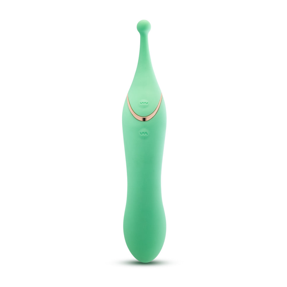 Blush Collection | Stella 7 Inch Dual-Ended Clitoral G-Spot Vibrating Wand With Precision Stimulation – In Green、mySite、bottomscart