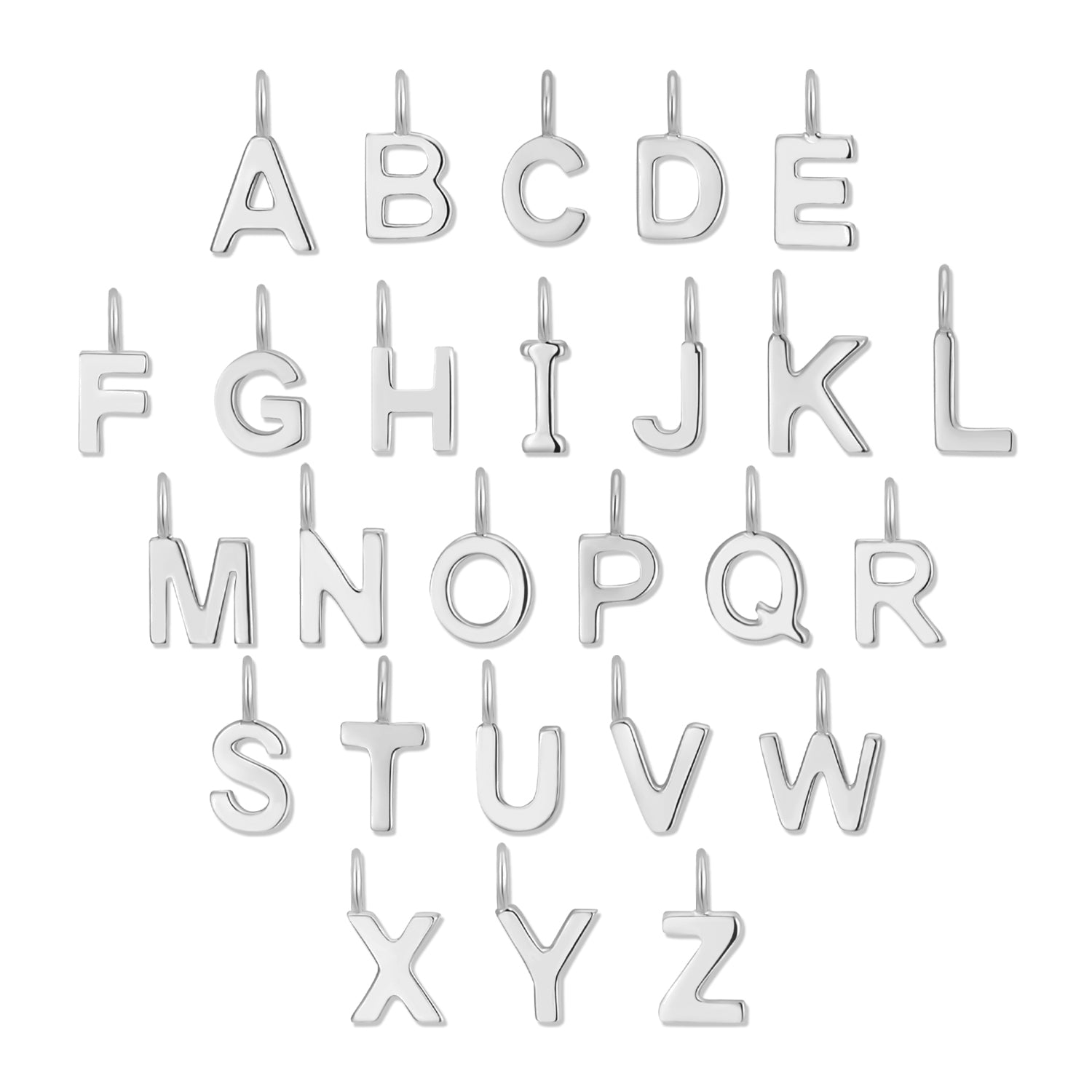 Permanent Jewelry Initial Letter Charm Set (A-Z)、mySite、dreamappss