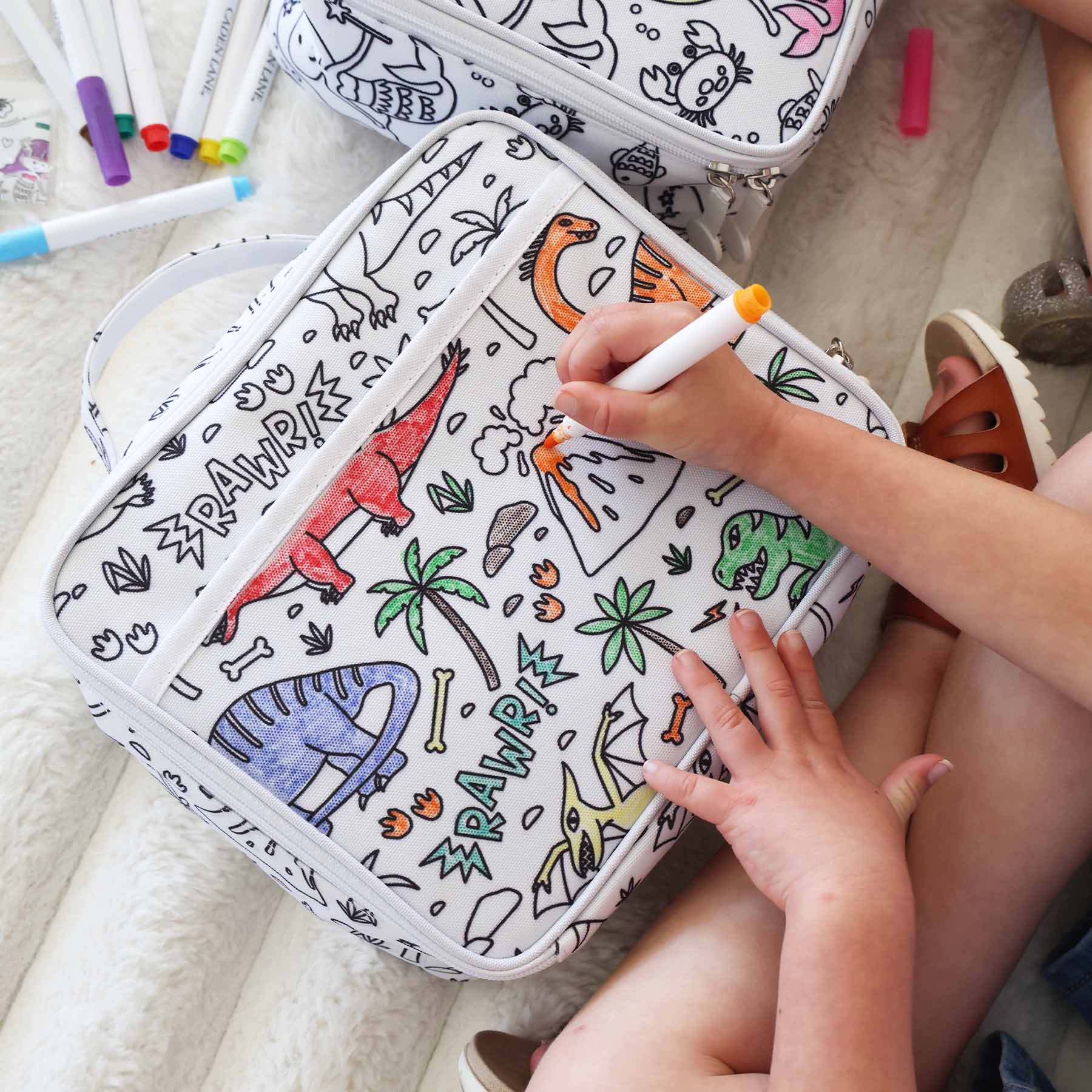 Kids Colorable Lunchbox | Jurassic Playground、mySite、layawaytickets