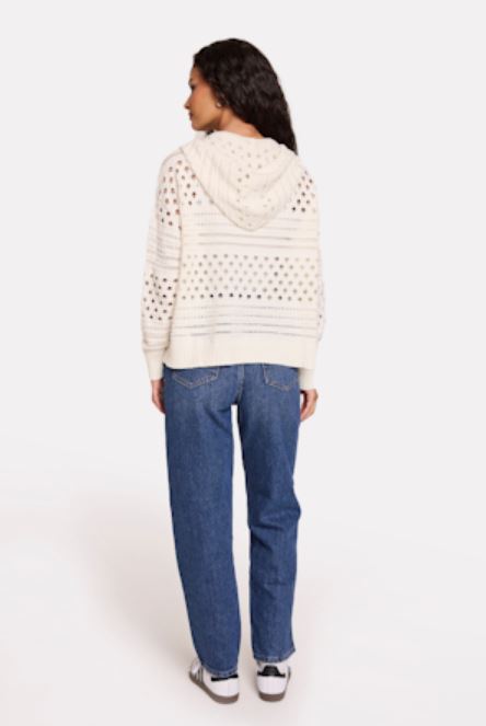 WISPR Mixed Pointelle Hoodie、mySite、noshort