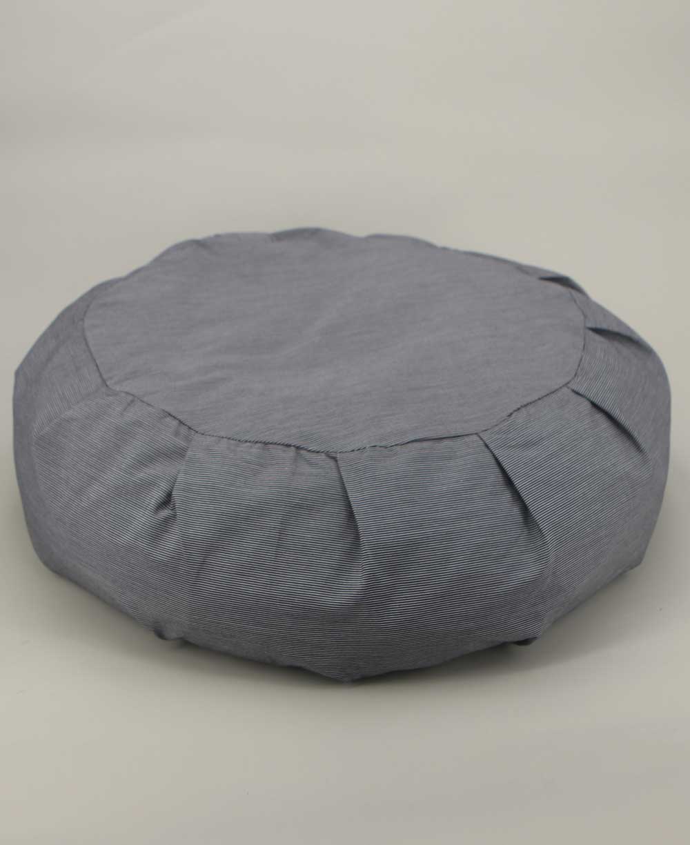 Striped Zafu Cushion – Grey and White、mySite、topwebapps