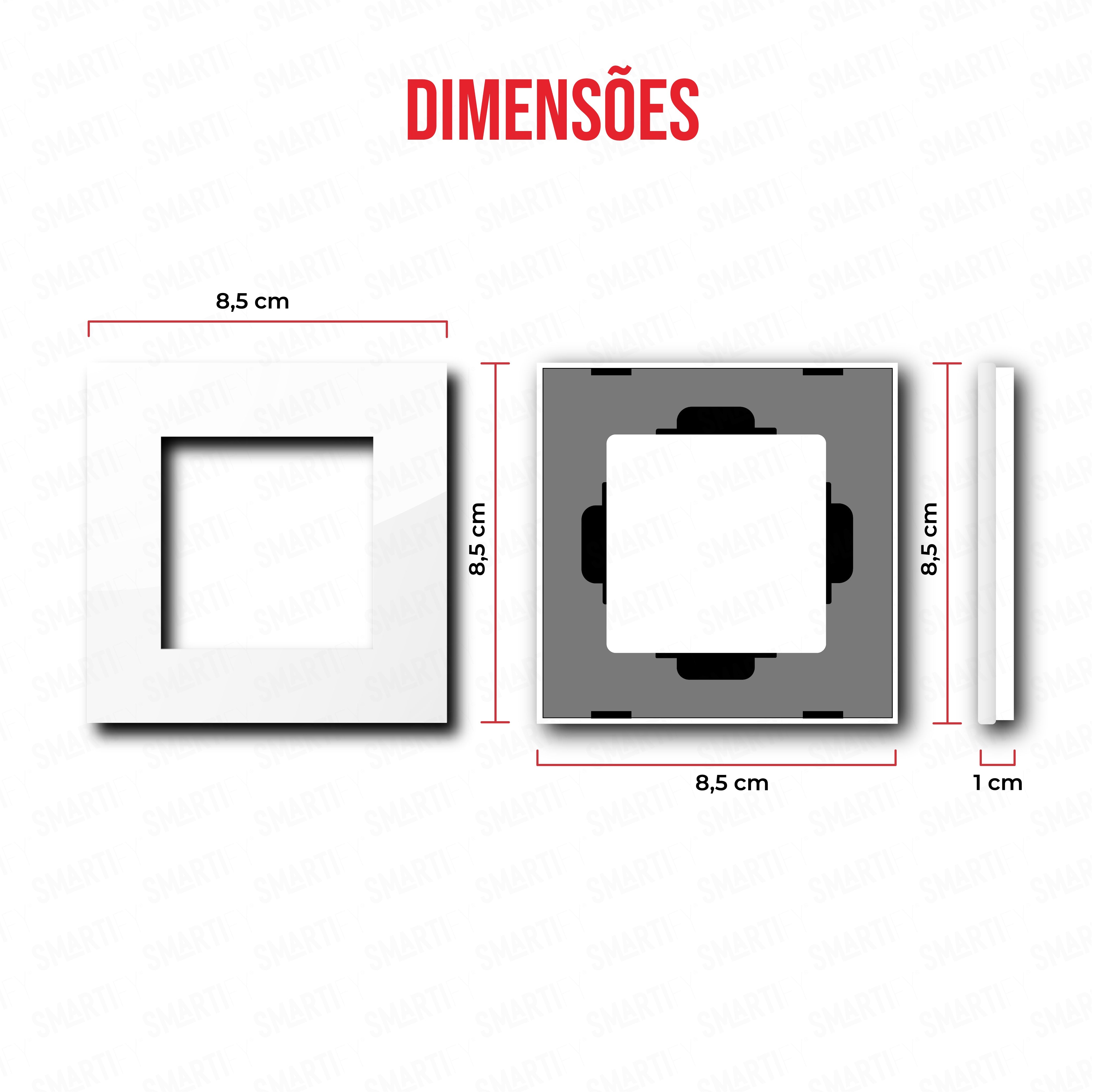 Smartify vPRO Moldura Simples Branco - SYPE100BR、mySite、fannypackpong