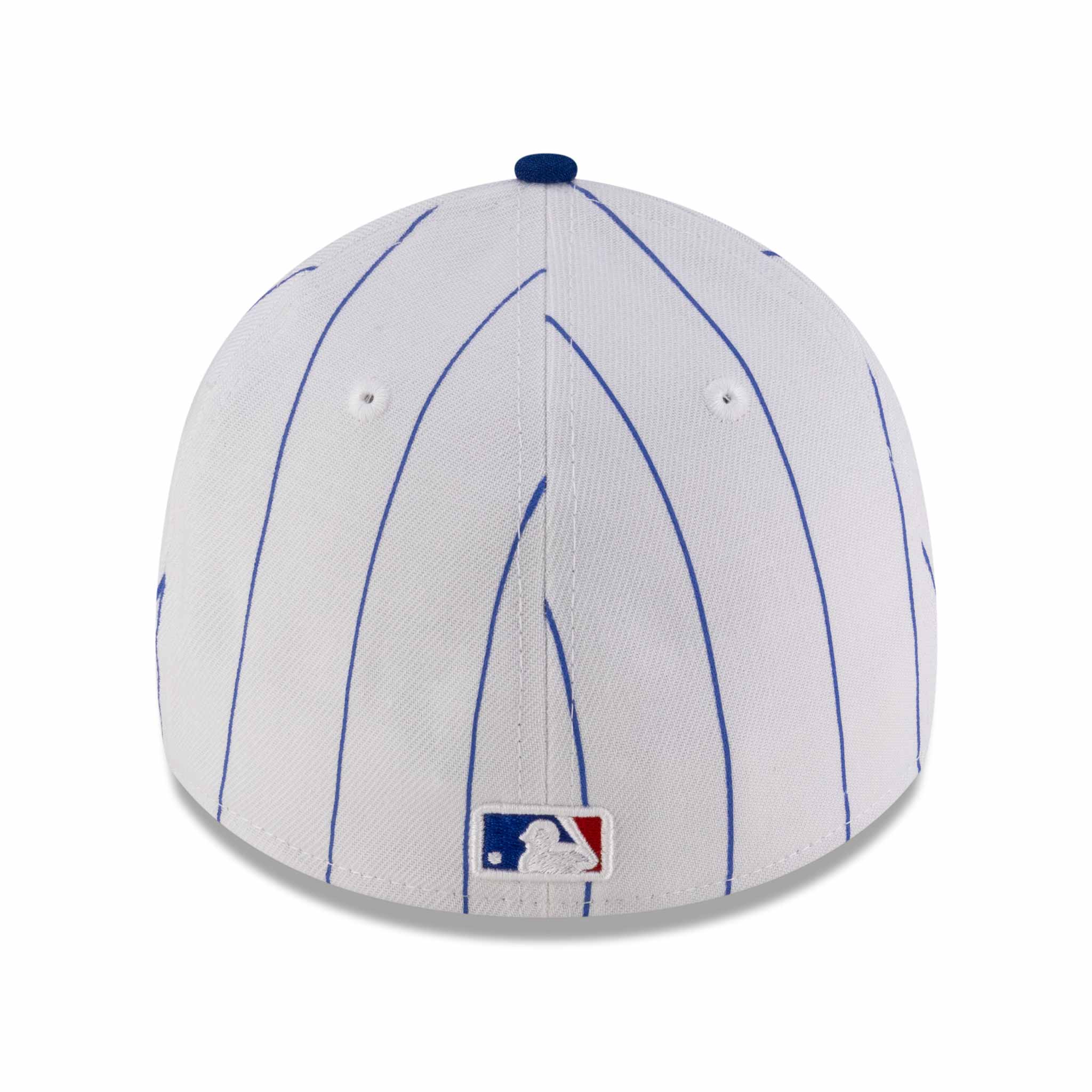 Chicago Cubs New Era 39THIRTY White Pinstripe Bullseye Stretch Fit Cap、mySite、vikingsvslions