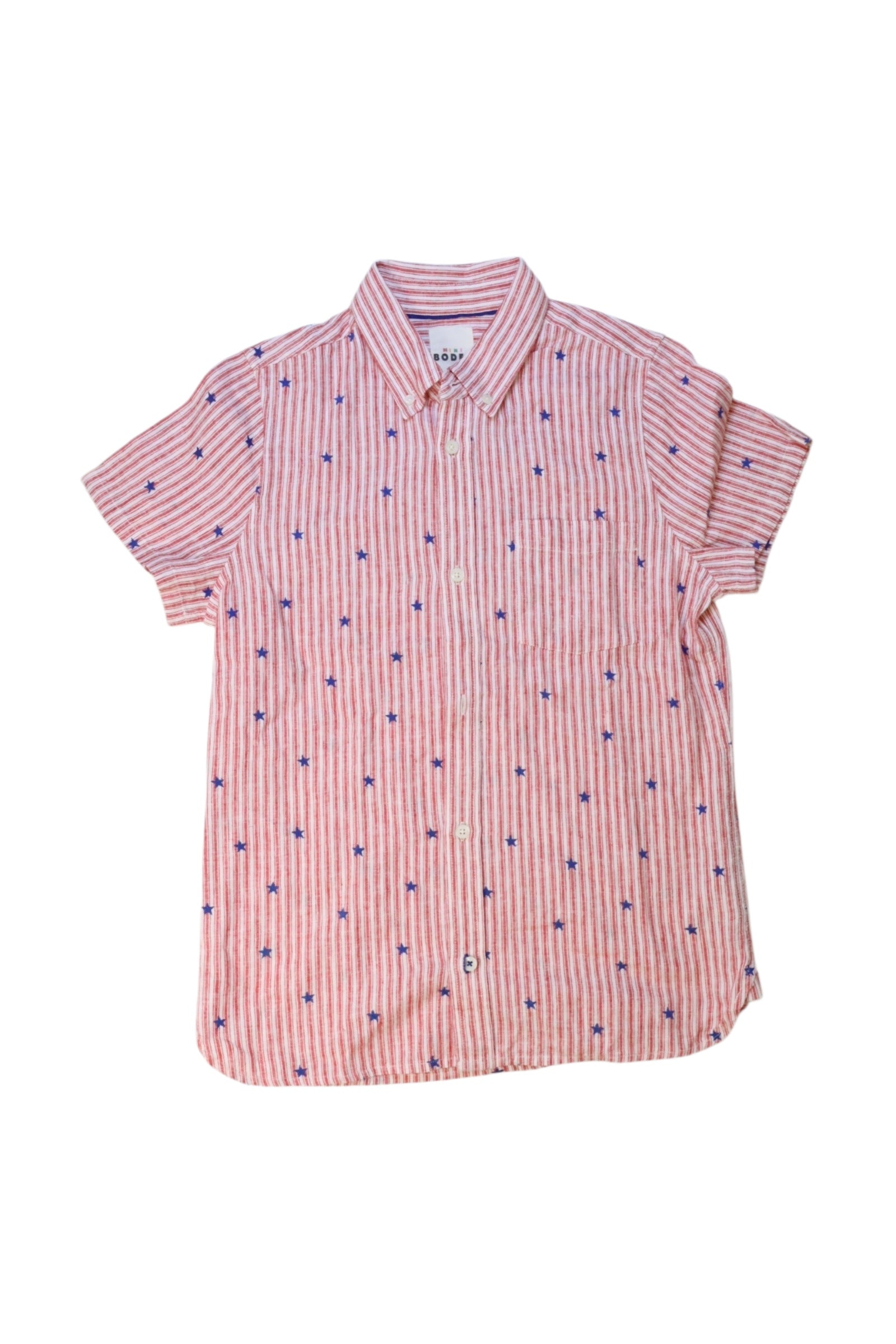 Boden Short Sleeve Button-Up Shirt, Size 14Y、mySite、g9winljtr