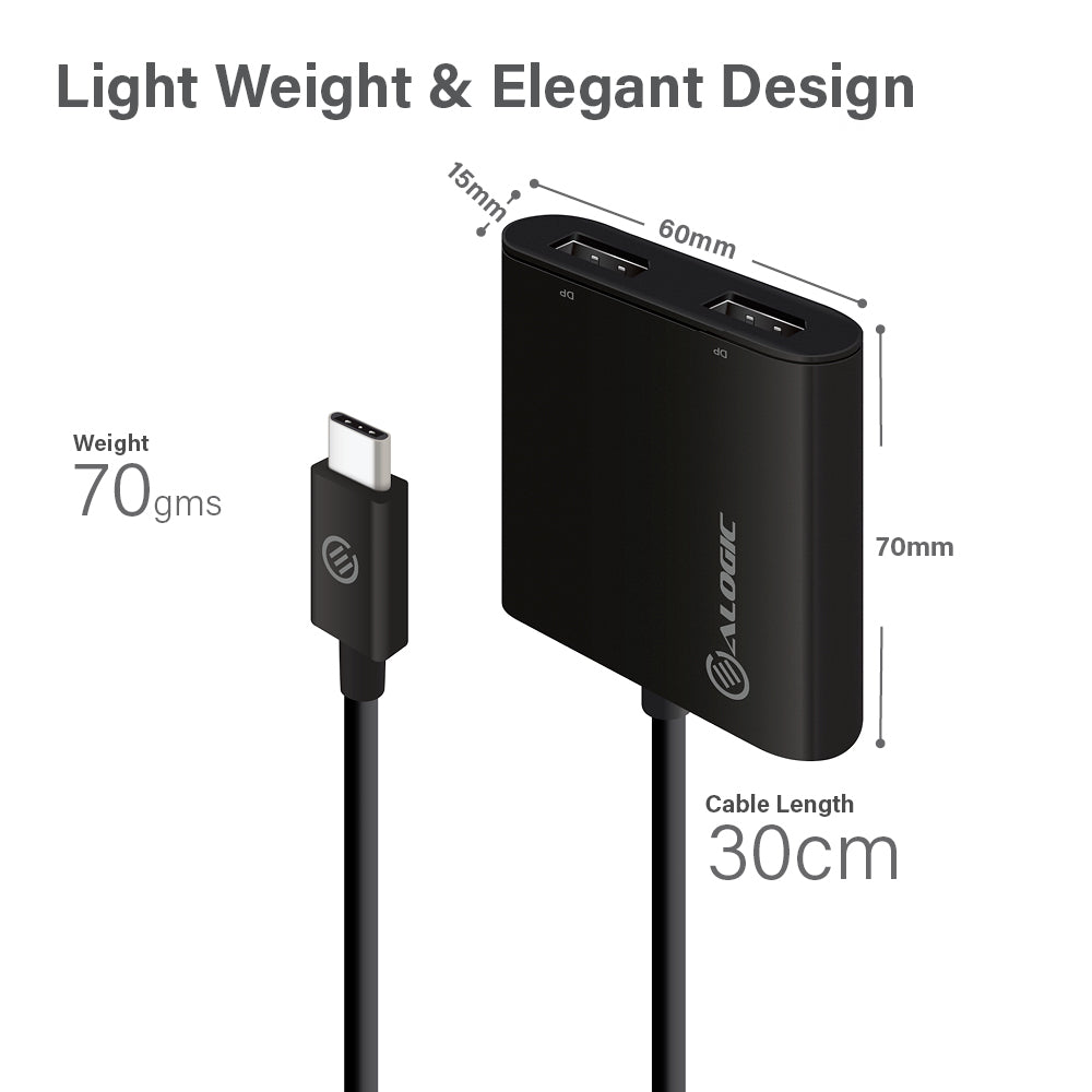 USB-C to Dual DisplayPort Adapter - 4K - 30 Hz、mySite、fannypackpong