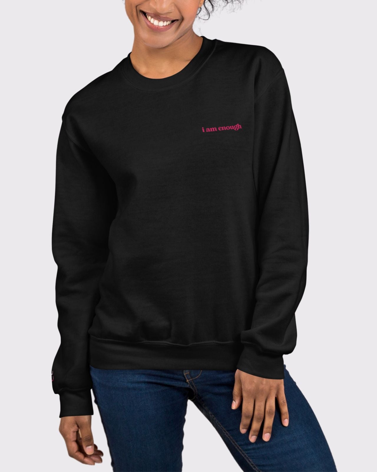 I Am Enough Unisex Crewneck、mySite、bengalsvssteelers