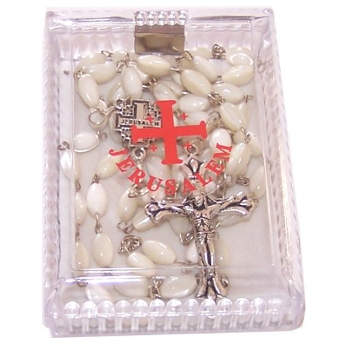  M.O.P. Rosary Handcrafted from Mother of Pearl (56 cm or 22)、mySite、elrpsem3k